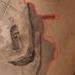 Using the outline of the painting as the frame of the tattoo [Chris D.] Tattoo Design Thumbnail